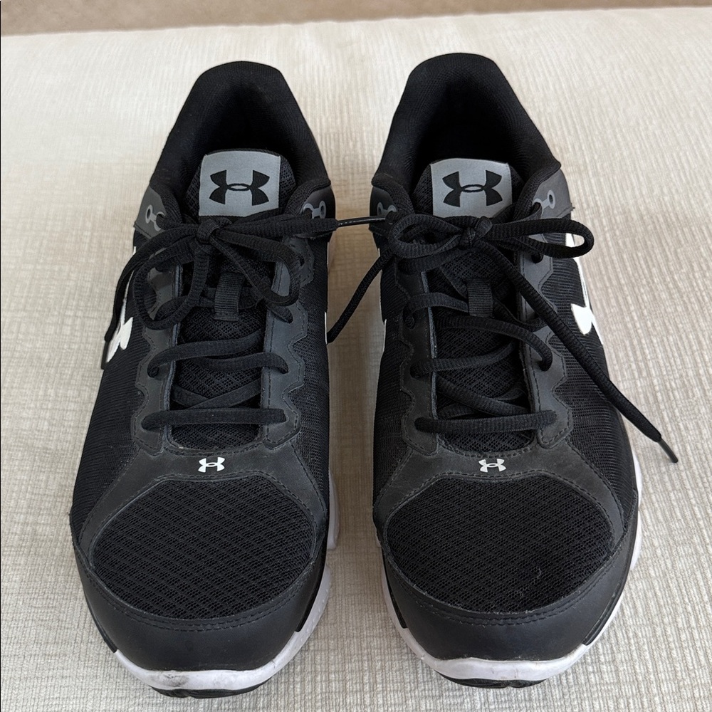 Men’s Under Armour Black and White Running Shoes